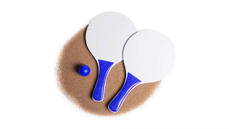 Palas de Playa Cupsol de Madera en Varios Colores con Pelota y Bolsa