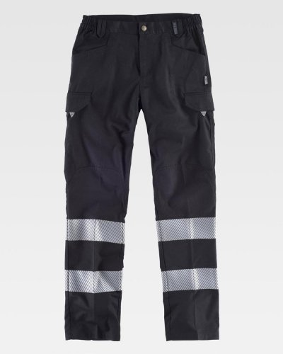 Pantalone con bande riflettente segmentate