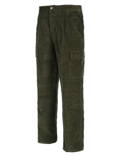 Pantalone di velluto a coste con cintura elastica