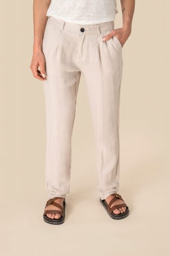 Pantalone donna in lino