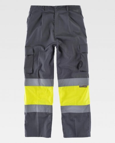 Pantalone multitasche alta visibilità EN-471