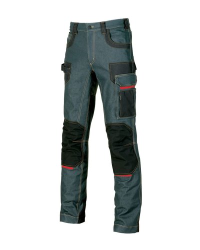 Pantalone Platinum Buttom in tessuto jeans stretch