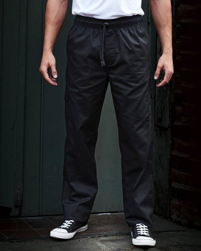 Pantaloni da cuoco con girovita elastico