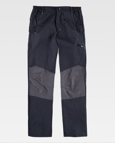 Pantaloni multitasche in contrasto