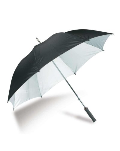 Parapluie maxi 29” en nylon à deux couleurs, hampe, rayons et pointe e