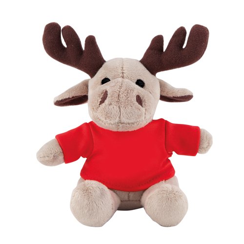 Peluche renna con t-shirt personalizzabile