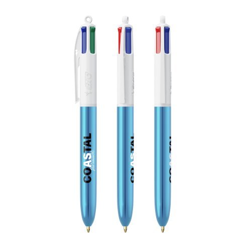 Penna a sfera BIC 4 Colours Shine colori metallizzati 1.0 mm