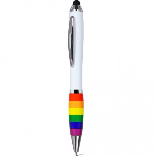 Penna a sfera arcobaleno con touch screen