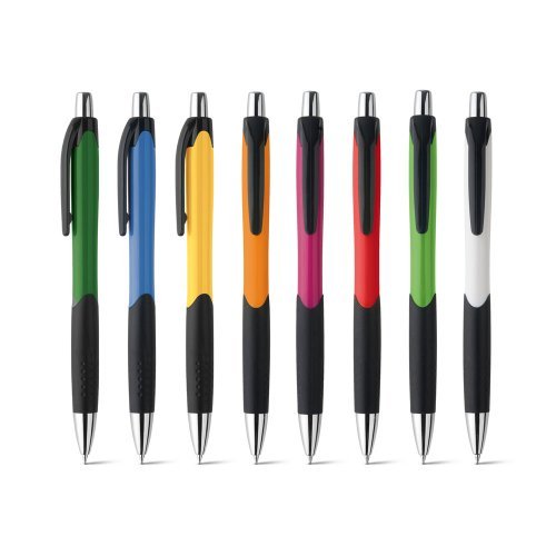 Penna a sfera Caribe con grip antiscivolo in ABS