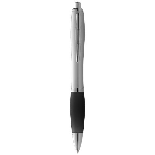Penna a sfera Nash blu, impugnatura morbida, plastica 14cm