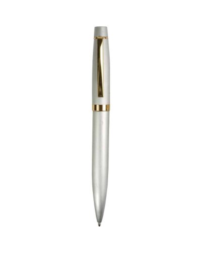 Penna a sfera in alluminio con clip dorata