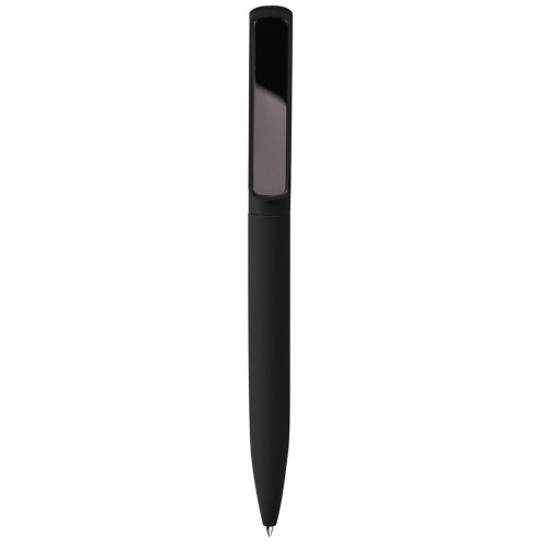 Penna a sfera in alluminio riciclato soft touch, plastica e metallo