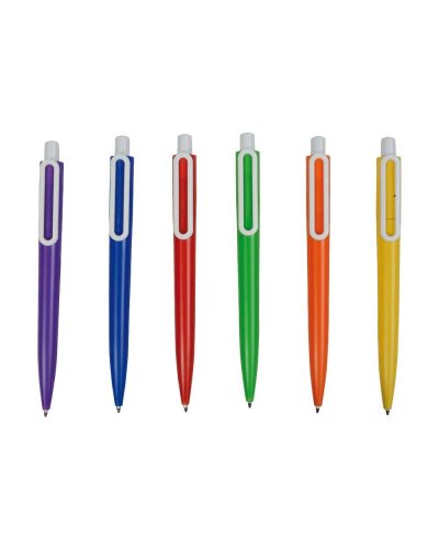 Penna con clip a forma di graffetta