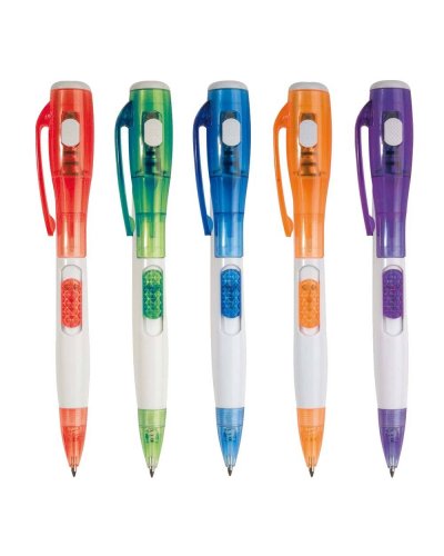 Penna in plastica con luce