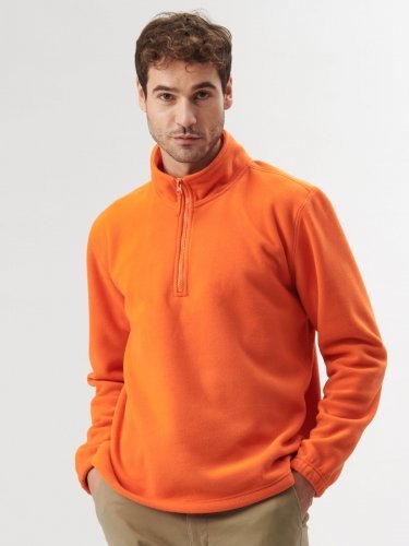 River Pile Mezza Zip Uomo, Micropile 290g, Antipilling