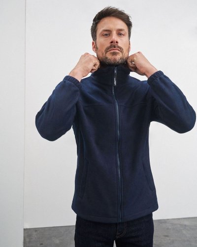 Pile uomo zip intera Fleece James & Nicholson