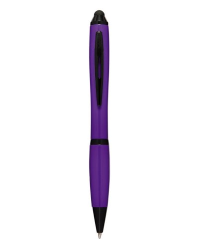 Pluma de pantalla táctil de metal y plástico con elegante clip