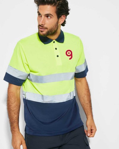Polaris Hochsichtbares technisches Polo-Shirt mit kurzen Ärmeln