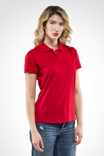 Polo angy jersey arancio donna