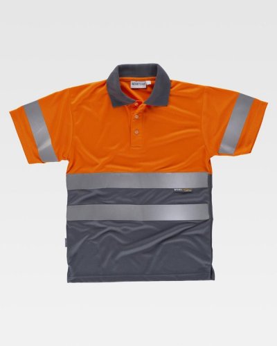 Polo bicolore alta visibilità