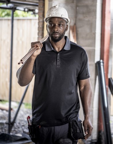 Polo contrast coolweave