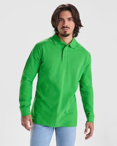 Polo estrella manga larga t/3xl verde grass