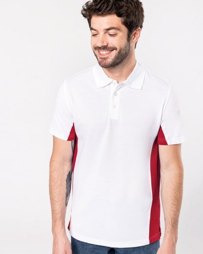 Polo manica corta bicolore Flag