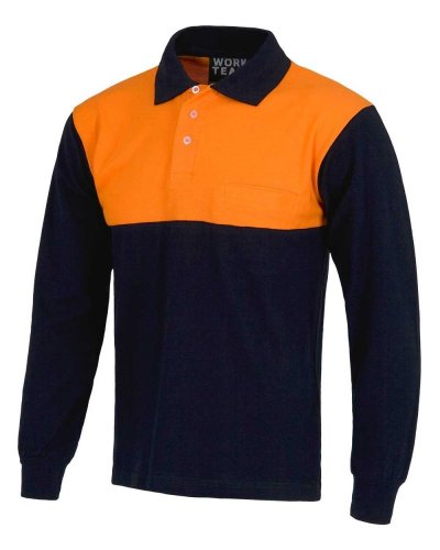 Polo manica lunga in cotone