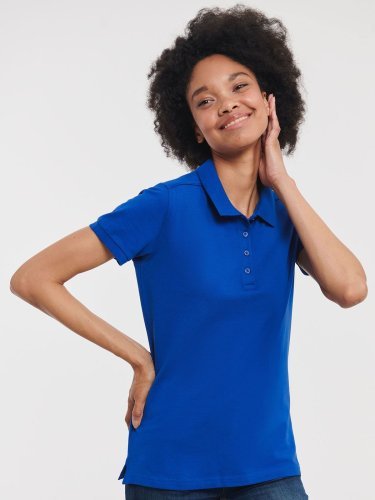 Polo Mujer Slim Tailored Stretch, Algodón y Elastano