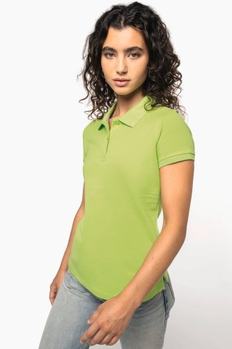 Polo piqué donna manica corta