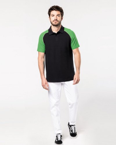 Polo piqué manica corta Baseball