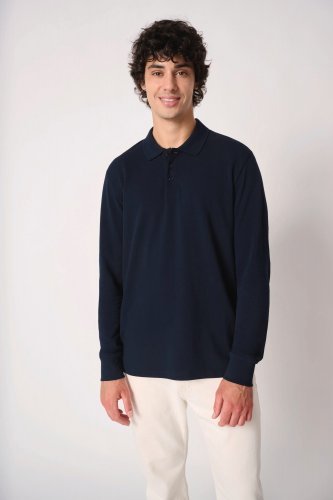 Polo punto piqué lsl hombre