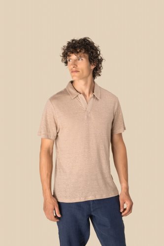 Polo uomo in lino