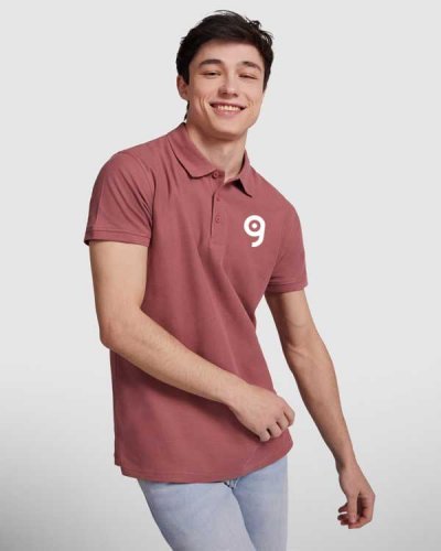 Polo uomo Star, 100% Cotone piqué, regular fit, 200g, manica corta