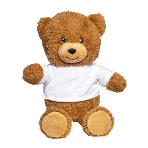 Polyester-teddybär mit personalisierbarem t-shirt