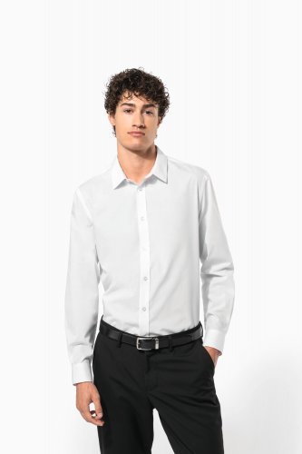 Popeline-hemd baumwollpolyester pflegeleicht für herren