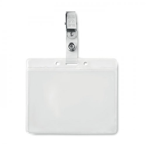 Porta badge con clip metallica Clipbadge