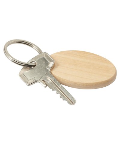 Portachiavi in legno forma ovale