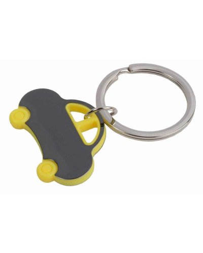 Portachiavi in metallo a forma di auto
