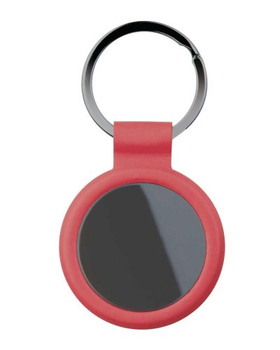 Portachiavi tondo con anello in metallo brunito