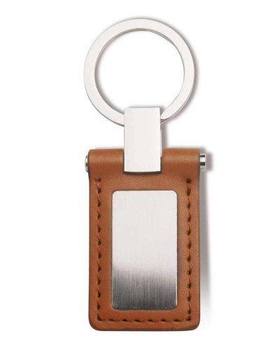 Porte-clés Élégant en Similicuir et Métal