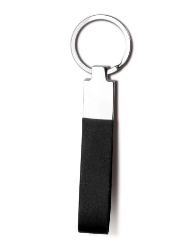 Porte-clés en cuir et métal élégant
