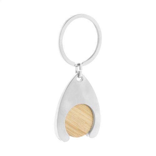 Porte-clés avec jeton pour chariot zoinc