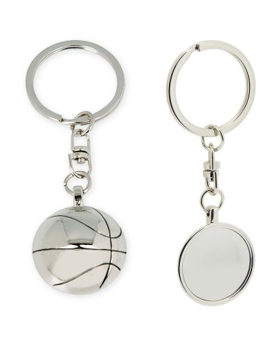 Porte-clés en Aluminium Basket Silver avec Étui |