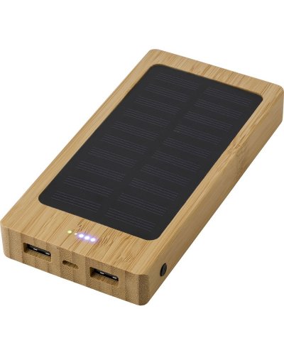 Power bank solar de bambú joan