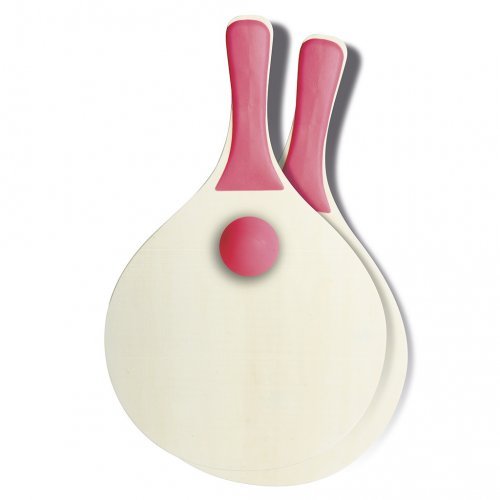 Raquettes de plage en bois et plastique