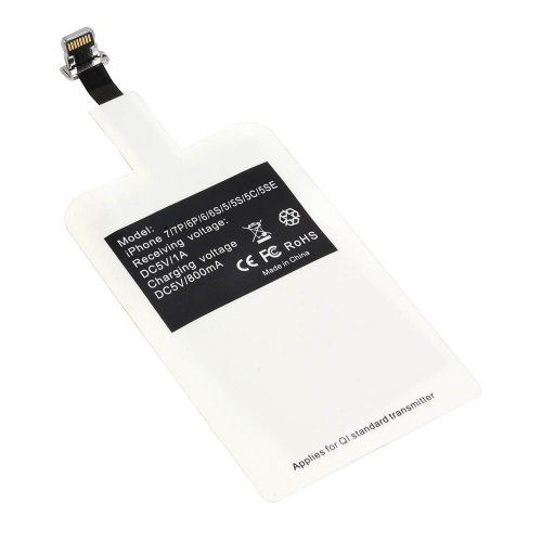 Receptor Inalámbrico QI Lightning de Apple, Plástico/Acero, 3g