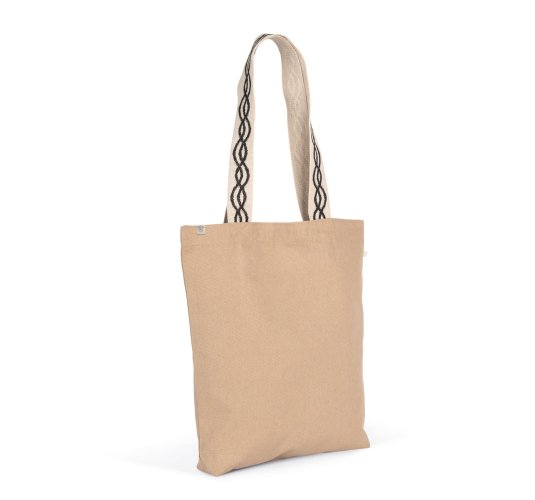 Recycelte shoppingtasche mit flachem boden