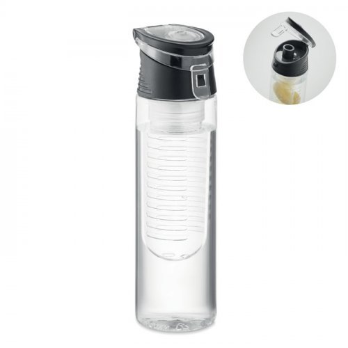 Wasserflasche aus rPET mit Fruchteinsatz Sporttle