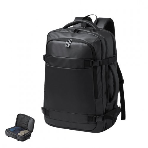 Sac à dos pour documents en cuir fauve
